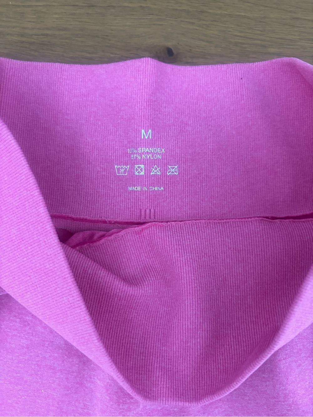 NVGTN Women's High-Rise Hot Pink Bike Shorts - Picture 3 of 3